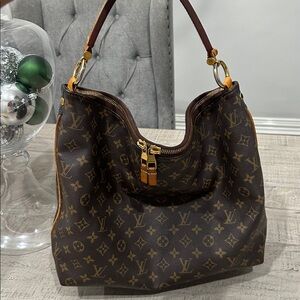 Louis Vuitton Classic Brown Monogram Hobo Bag